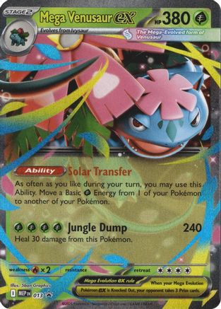 Mega Venusaur ex 013  - Holofoil Mega Evolution Promo