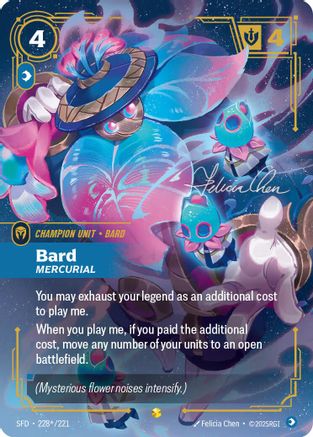 Bard - Mercurial (Signature) (228*/221) - Spiritforged Foil