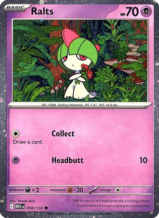 Ralts (Cosmos Holo) 058  - Holofoil Miscellaneous Cards & Products
