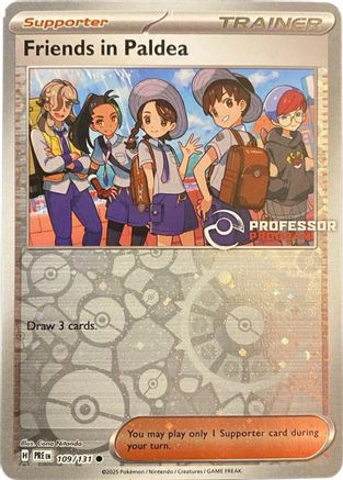 Friends in Paldea 109/131  - Reverse Holofoil Professor Program Promos