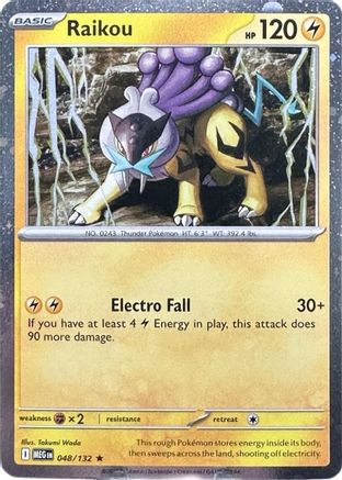 Raikou (Cosmo Holo) 048/132 - Holofoil Mega Evolution