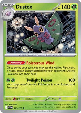 Dustox 015/217 Ascended Heroes