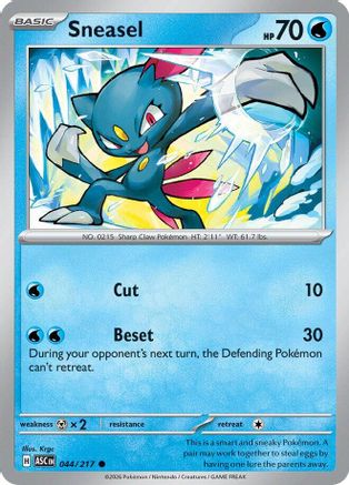 Sneasel 044/217 Ascended Heroes