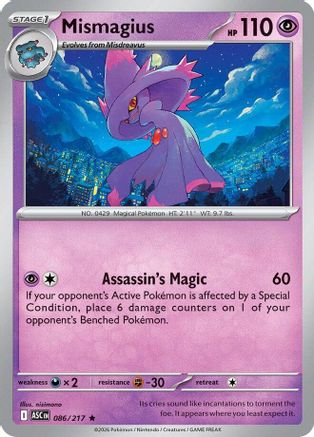 Mismagius 086/217 - Holofoil Ascended Heroes