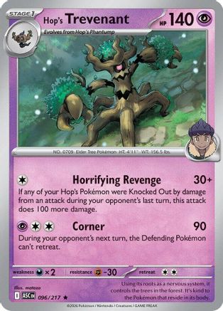 Hop's Trevenant 096/217 - Holofoil Ascended Heroes