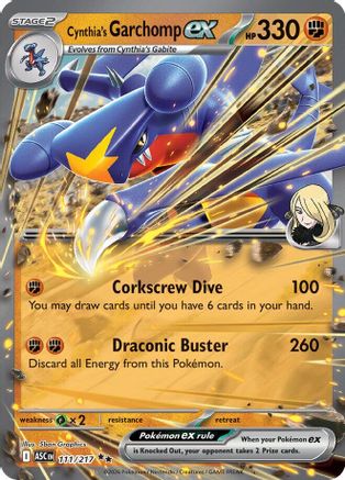 Cynthia's Garchomp ex 111/217 - Holofoil Ascended Heroes