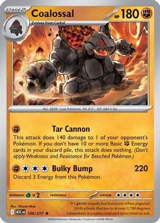 Coalossal 120/217 - Holofoil Ascended Heroes