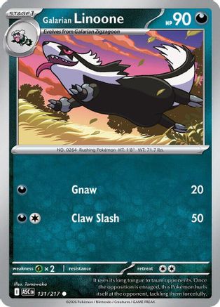 Galarian Linoone 131/217 Ascended Heroes