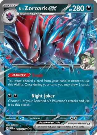 N's Zoroark ex 137/217 - Holofoil Ascended Heroes