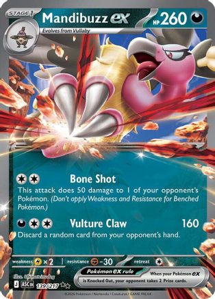 Mandibuzz ex 139/217 - Holofoil Ascended Heroes