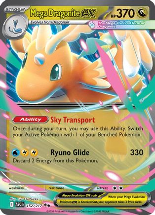 Mega Dragonite ex 152/217 - Holofoil Ascended Heroes