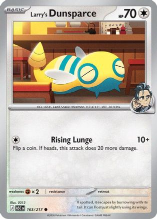 Larry's Dunsparce 163/217 Ascended Heroes