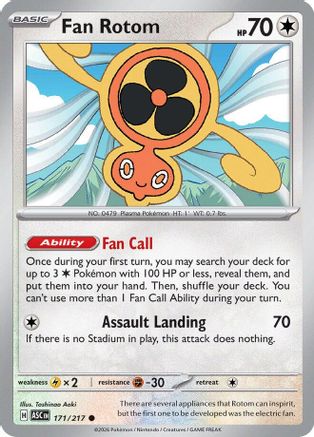 Fan Rotom 171/217 Ascended Heroes