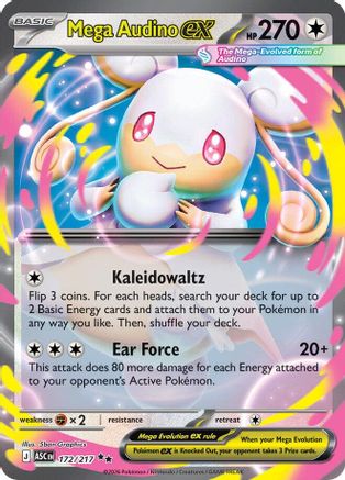 Mega Audino ex 172/217 - Holofoil Ascended Heroes