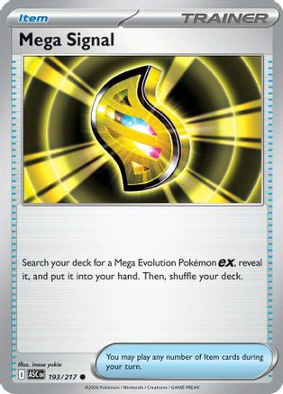 Mega Signal 193/217 - Reverse Holofoil Ascended Heroes