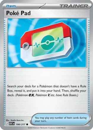 Poke Pad 198/217 - Reverse Holofoil Ascended Heroes