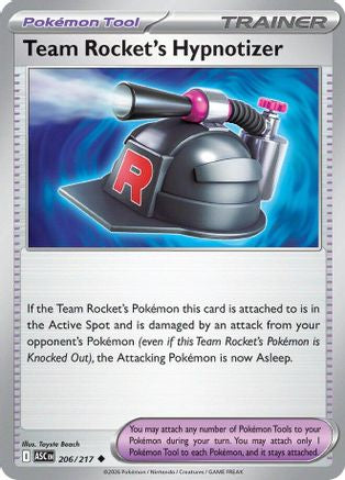 Team Rocket's Hypnotizer 206/217 - Reverse Holofoil Ascended Heroes