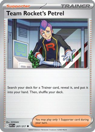 Team Rocket's Petrel 207/217 Ascended Heroes