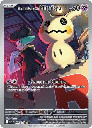 Team Rocket's Mimikyu 238/217 - Holofoil Ascended Heroes