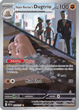 Team Rocket's Dugtrio 239/217 - Holofoil Ascended Heroes