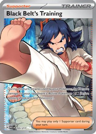 Black Belt's Training 255  - Holofoil ME Ascended Heroes
