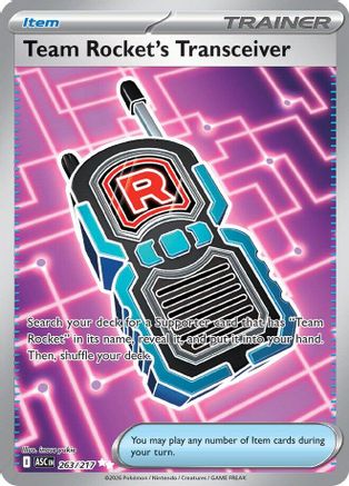 Team Rocket's Transceiver 263/217  - Holofoil ME Ascended Heroes