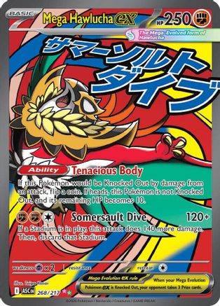 Mega Hawlucha ex 268/217 - Holofoil Ascended Heroes