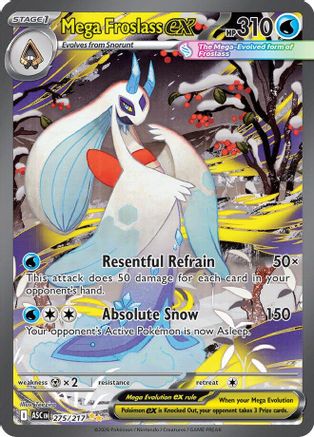 Mega Froslass ex 275/217 - Holofoil Ascended Heroes
