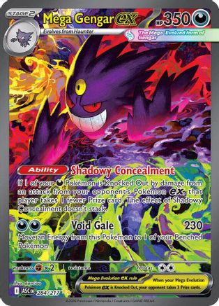 Mega Gengar ex 284/217 - Holofoil Ascended Heroes