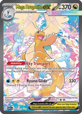 Mega Dragonite ex 290/217 - Holofoil Ascended Heroes