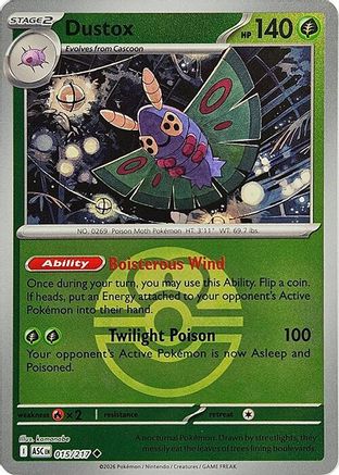Dustox (Love Ball) 015/217 - Reverse Holofoil Ascended Heroes