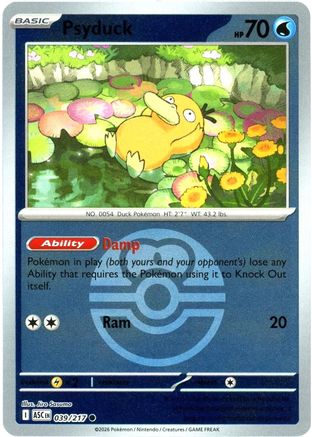 Psyduck (Love Ball) 039/217 - Reverse Holofoil Ascended Heroes