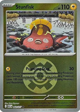 Stunfisk (Quick Ball) 062/217 - Reverse Holofoil Ascended Heroes