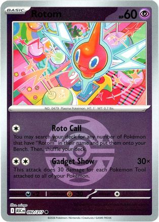Rotom (Dusk Ball) 092/217 - Reverse Holofoil Ascended Heroes