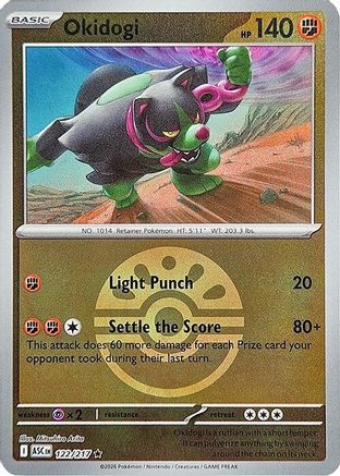 Okidogi (Friend Ball) 122/217 - Reverse Holofoil Ascended Heroes