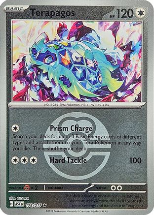 Terapagos (Love Ball) 178/217 - Reverse Holofoil Ascended Heroes