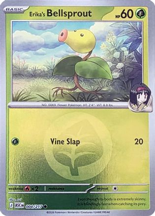 Erika's Bellsprout (Energy Symbol Pattern) 004/217 - Reverse Holofoil Ascended Heroes