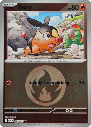 Tepig (Energy Symbol Pattern) 029/217 - Reverse Holofoil Ascended Heroes