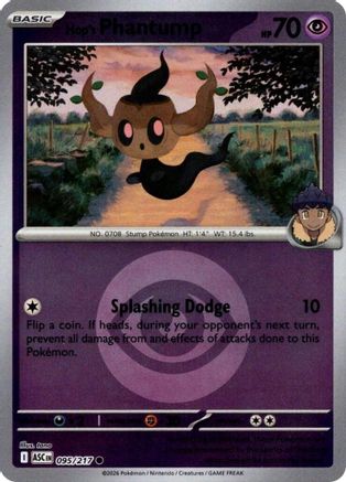 Hop's Phantump (Energy Symbol Pattern) 095/217 - Reverse Holofoil Ascended Heroes