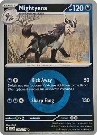 Mightyena (Energy Symbol Pattern) 129/217 - Reverse Holofoil Ascended Heroes
