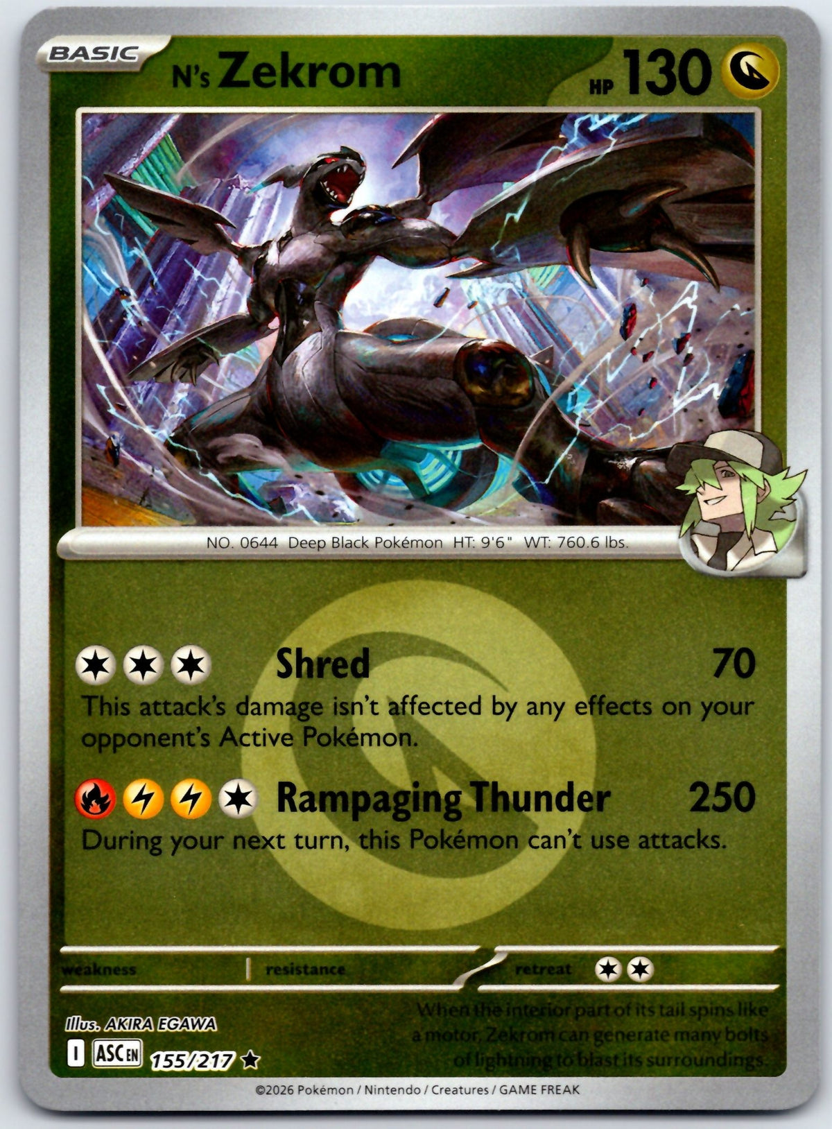 N's Zekrom (Energy Symbol Pattern)