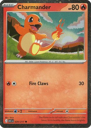 Charmander (Cosmos Holo) 020/217  - Holofoil Miscellaneous Cards & Products