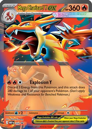 Mega Charizard Y ex 030  - Holofoil Mega Evolution Promo