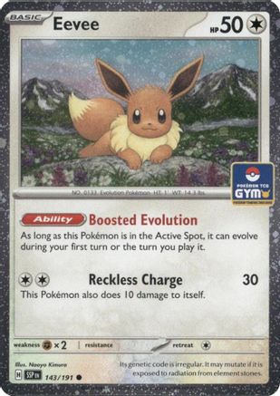 Eevee (Southeast Asia Exclusive) 143  - Holofoil League & Championship Cards