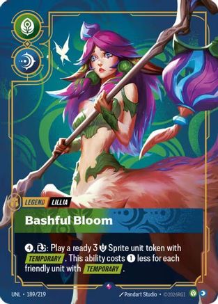 Lillia - Bashful Bloom 189/219 - Unleashed Foil