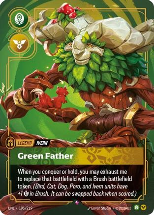 Ivern - Green Father 195/219 - Unleashed Foil