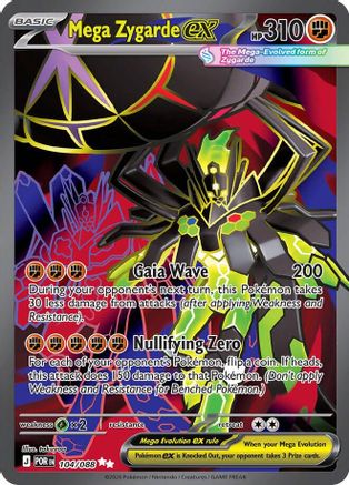 Mega Zygarde ex 104/088 - Holofoil Perfect Order