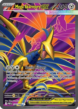 Mega Skarmory ex 106/088 - Holofoil Perfect Order
