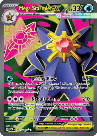 Mega Starmie ex 102/088 - Holofoil Perfect Order