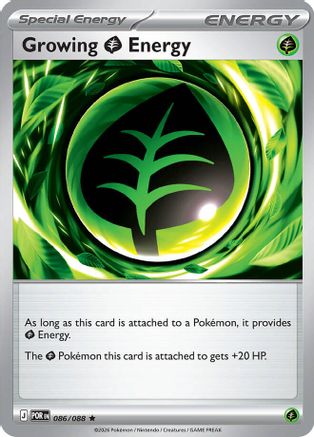 Growing Grass Energy 086/088 - Reverse Holofoil Perfect Order